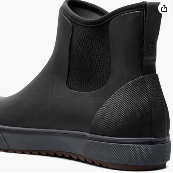 BOGS Men's Kicker Rain Chelsea Neo Black Boot Rain Size 7 - Picture 3 of 12
